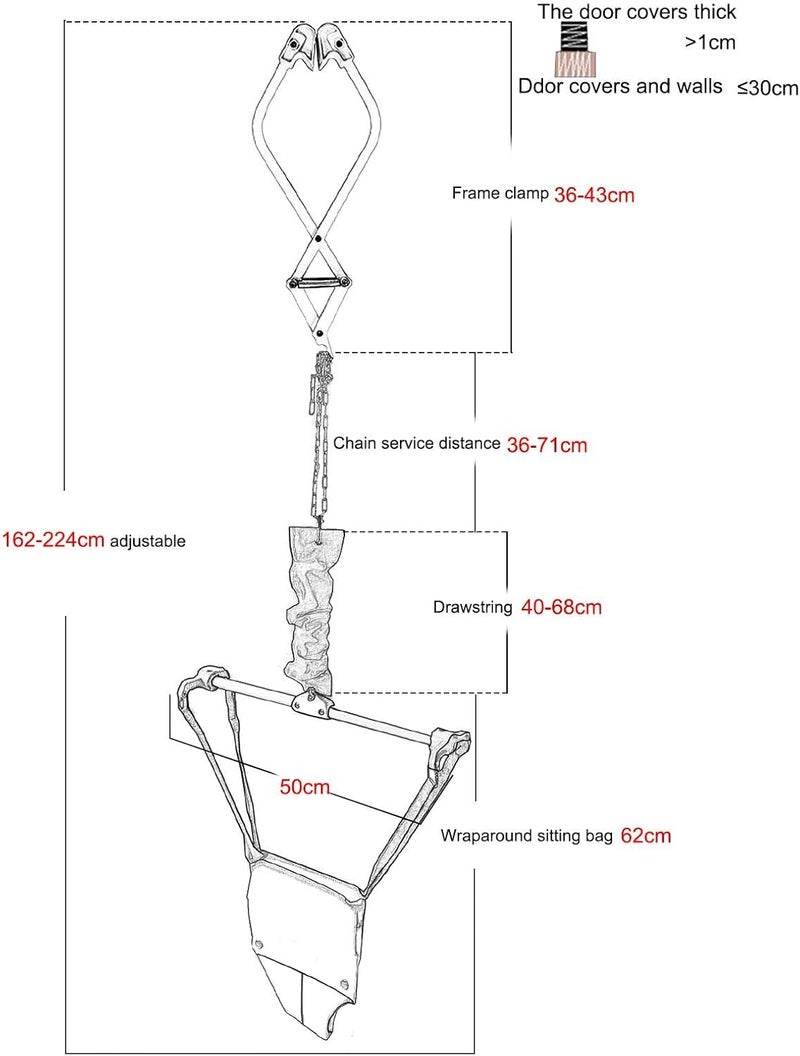 ويوبلز نطاط الباب | جهاز تمارين الأطفال نطاط الباب - نطاط باب للأطفال، نطاط باب للأطفال من عمر 6 إلى 24 شهرًا، الرضع، الأطفال الصغار - Image 4